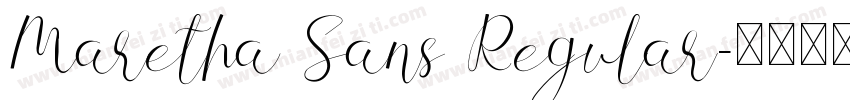 Maretha Sans Regular字体转换